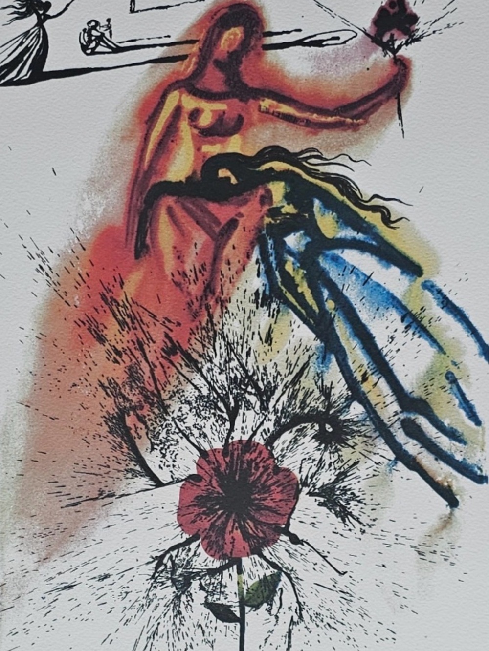 Salvador Dali canvas print Alice in Wonderland 8/13 30x40cms